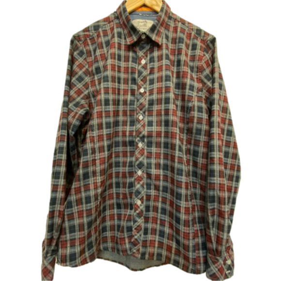 𝅺TERRA Nostra Canadian Made button down plaid shirt - Picture 1 of 10